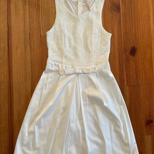 White A-line Dress